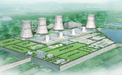 小墨山核電廠效果圖。（本版圖片由湖南核電有限公司提供）